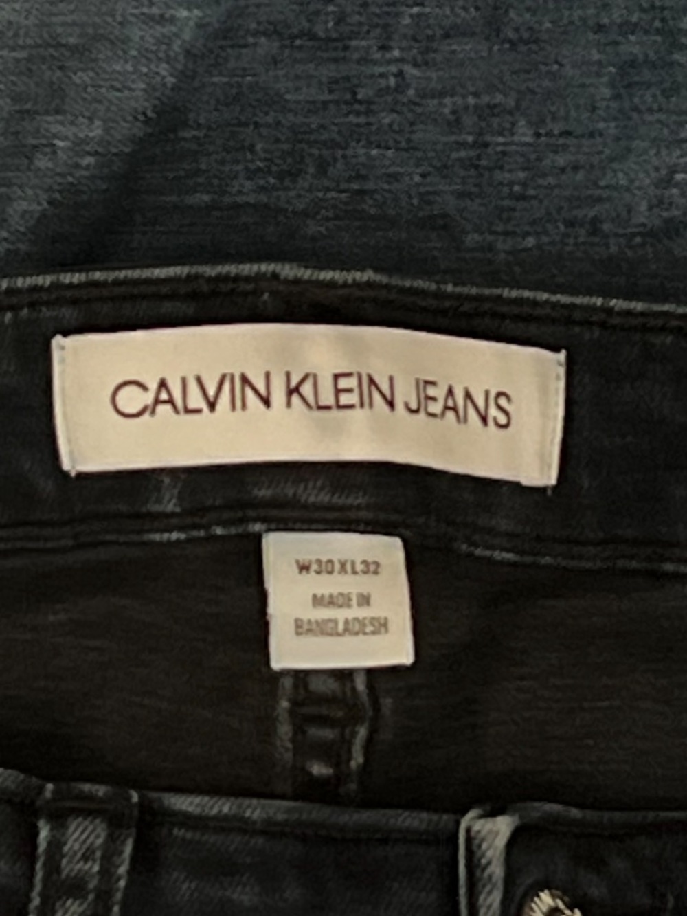 Calvin Klein Men’s Dark Wash‎ Slim Straight Jeans, Size 30 - Picture 10 of 11